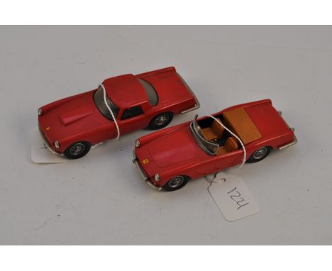 2 IDEA BUILT METAL KIT CAR FERRARIS NO 15 AN D NO 17 SCALE 1:43 FC