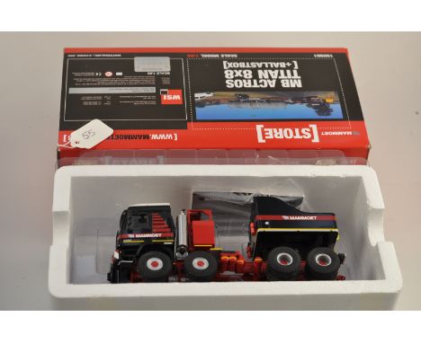 WSI MODELS 02-1622/410086 MAMMOET MB ACTROS TITAN 8X8 WITH BALLAST BOX SCALE 1:50 GC WITH BOX AND CERTIFICATE