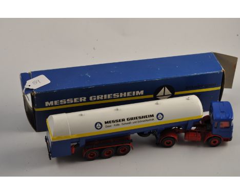 CONRAD MODEL 3023 MAN DIESEL MESSER GRIESHIEM FUEL TRUCK SCALE 1:50 FC WITH BOX