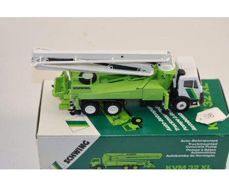 CONRAD MODEL 3093 SCHWING KVM32XL TRUCK MOUNTED CONCRETE PUMP SCALE 1:50 GC WITH BOX