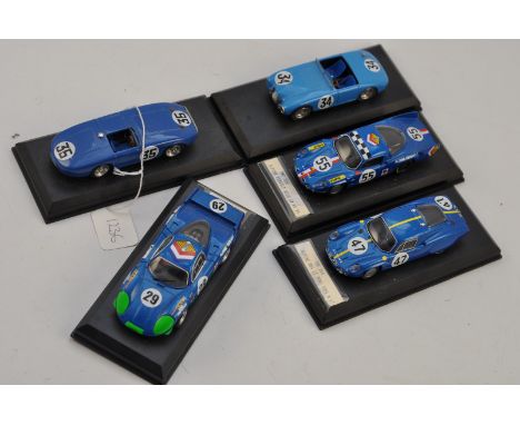 5 TOP MODEL MODEL PORSCHES ALL MOUNTED MADE IN ITALY SCALE 1:43 FC