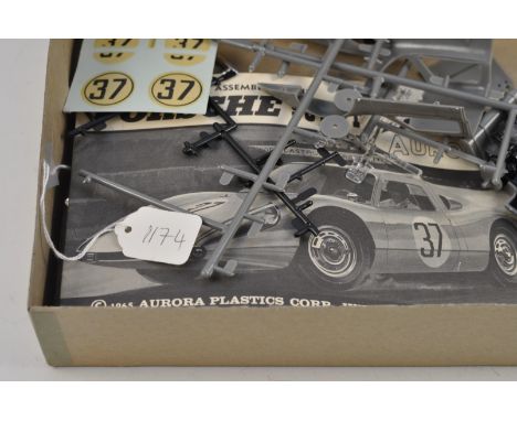 VINTAGE AURORA KIT NO 561-198 PORSCHE 904GT SCALE 1:25 WITH BOX AND INSTRUCTIONS APPEARS COMPLETE.