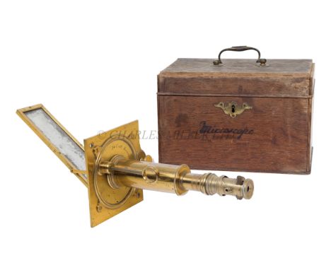 A RARE SOLAR MICROSCOPE COMPENDIUM BY JOHN CUFF, LONDON, CIRCA 1760signed on the back plate J Cuff London, adjusting screws a