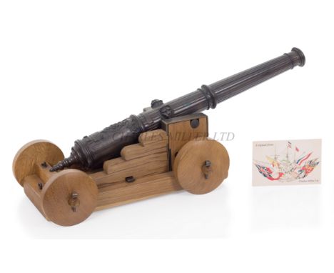 A 1:5 SCALE REPLICA MODEL OF THE 1537 BASTARD CULVERIN FROM THE MARY ROSE BY OAKCRAFT FOR THE TRAFALGAR GUN COMPANY, CIRCA 19