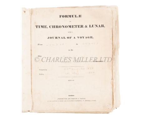 A LOG BOOK FOR EMIGRANT SHIP CHINA BETWEEN LONDON AND SYDNEY, 1839-40kept by Andrew Robertson (Master) in a clear copperplate