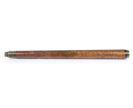 A PRESENTATION MARINE TELESCOPE FROM LORD NELSON, CIRCA 1804with 1½ in. achromatic objective lens, tapering wooden tube with 