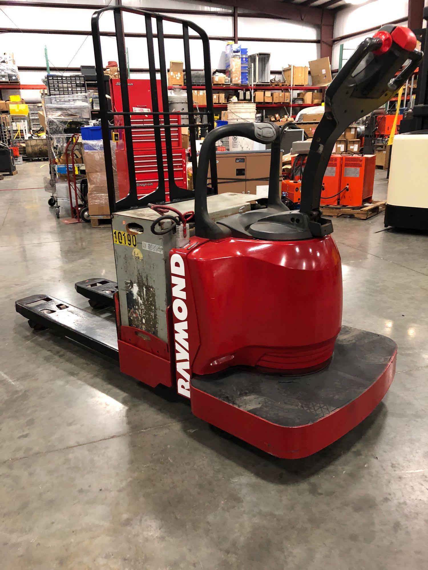 2011 RAYMOND ELECTRIC PALLET JACK MODEL 8400, 24V, 6,000 LB WEIGHT ...