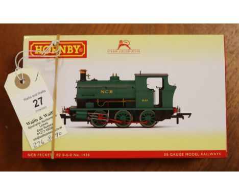 Hornby Hobbies NCB (National Coal Board) Peckett B2 0-6-0 tank locomotive, RN 1426 (R.3766). Boxed, very minor wear. Contents
