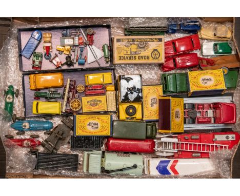 40+ diecast vehicles by Morestone, Dinky Toys, Matchbox Series, etc. Including; A boxed Morestone large AA Land Rover. 4x box