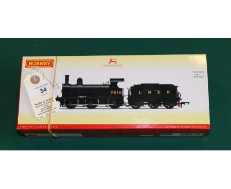 Hornby Hobbies LNER Class J15 0-6-0 tender locomotive, RN 7510.  (R.3380). Boxed, minor wear to outer sleeve. Contents as new