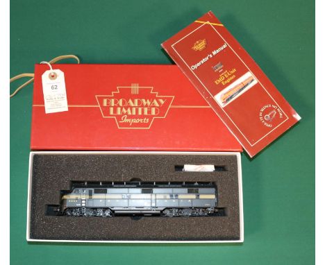An HO Gauge Broadway Limited Imports Paragon 1 Series (752) Pennsylvania Railroad E7A Co-Co diesel locomotive, 5847, in Bruns