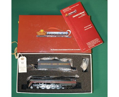 An HO Gauge Broadway Limited Imports Paragon 2 Series (2554) Norfolk &amp; Western Railroad Class J 4-8-4 tender locomotive, 