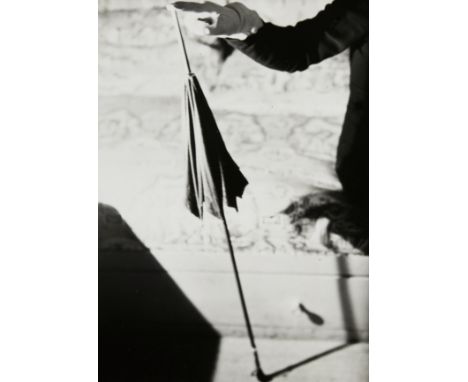 WERNER ROHDE (1906-1990)On the Umbrella's Point, c. 1928 Vintage gelatin silver print, inscribed 'Mein Freund der Regenschirm