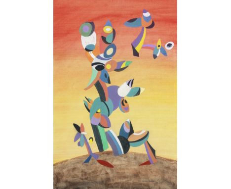 CONROY MADDOX (1912-2005)Condottiere signed and dated 'Conroy Maddox /, 40' (lower right)gouache on paper51.5 x 32.9 cm (20 1