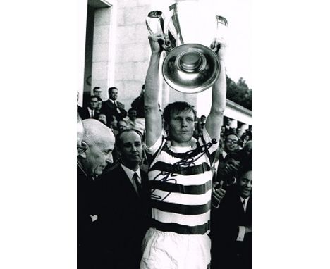 Billy Mcneill Celtic Lisbon Lions Captain Hand Signed 12 X 8 Photo. Good condition   