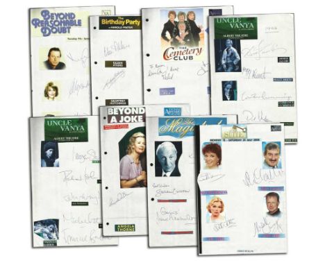TV, Film Entertainment Collection 2. 28 multisigned cast sheets with over 110 autographs. Cast of Beyond Reasonable Doubt, Le