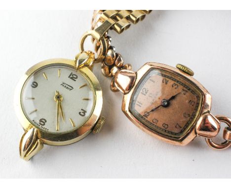 An Omega wristwatch with mechanical movement. Personal inscription to case. Stamped 14ct Filled. Fitted to a rolled gold expa