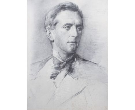 After George Richmond (British) 1809-1896, 'The Marquess of Bath'. monochrome print, initialled, titled and dated 1877 in the