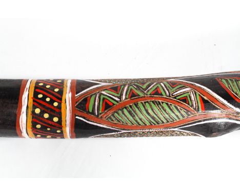 A hand painted didgeridoo, 106cm long