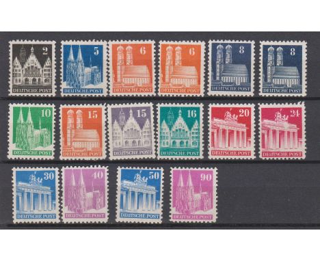 Germany Allied Occupation 1948-50-British and US Zones-u/m perf11issues SGA108,A110,A112,A114,A115A,Type III,A116-A118,A120-A