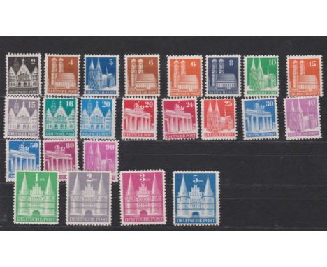 Germany  Allied occupation 1948-50-British and US Zones-SG A108-A109,A110a Type III-A111-A112,mA114,A115 Type III A116-A121,A