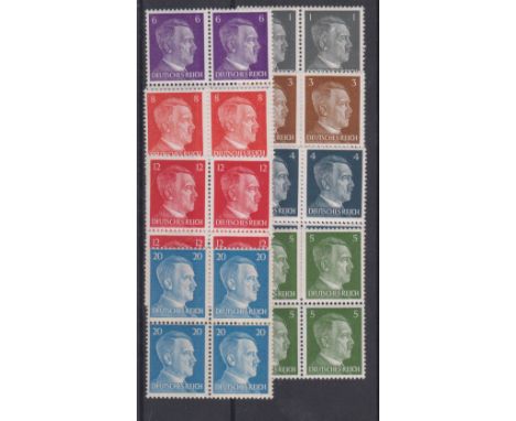 Germany 1941-42 definitives S.G. 769-744, 776 and 781 u/m blocks of four
