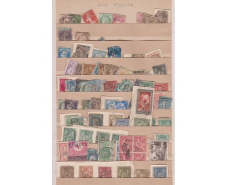 France 1862-1956 Collection of used and m/m defins and commems on two stock pages. 