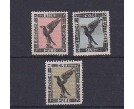 Germany 1926-31 Air S.G. 397-399 m/m. Cat value £140+