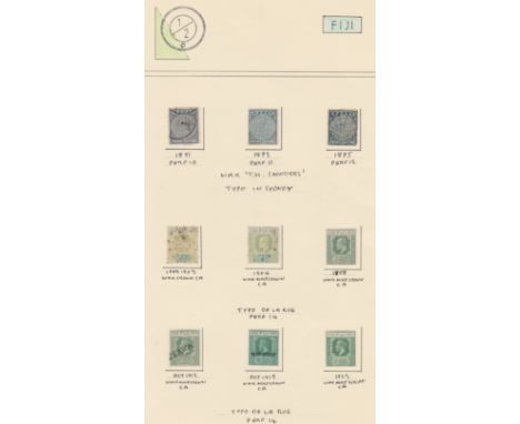 Fiji 1891-1923-1/2d definitive grouo-SG76 used-SG81 m/m-SG95 used-SG104 used-SG115 used-SG118 m/m-SG126 used-SG138 m/m-SG229 