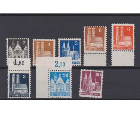 Germany-Allied Occupation 1948-50-British and US Zones u/m perf 11 issues SG A108-A112,A114,A119 u/m perf 14 issues-SG A128ca