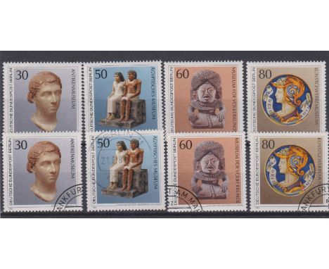 Germany West Berlin 1984 Air Objects in Berlin Museums S.G. B670-B673 u/m and used sets