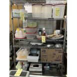 LOT: Contenu des 4 tablettes - items varies (voir photo)