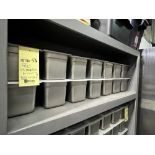 Lot de 14 Drop ins acier inox 10,5 x 6.5 + couvercles