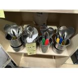 LOT conteneurs acier inox + 10 cuillieres creme glacée