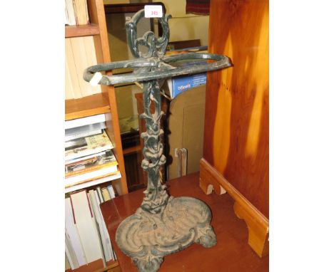 CAST METAL UMBRELLA AND STICK STAND