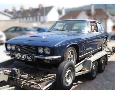JENSEN FF MK III AUTO SALOON, REGISTRATION NUMBER MDP 474K, DATE OF FIRST REGISTRATION 24 11 1971, BLUE, TAN LEATHER INTERIOR