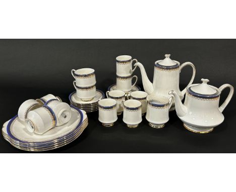 Paragon Sandringham pattern tea/coffee service including coffee pot, teapot, tea cups, coffee cups, saucers, cake plates, etc