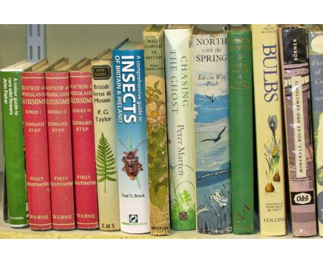 30+ volumes on British and other flora including Wayside and Woodland Blossoms by Edward Step (3 volumes) (1963) and Mountain