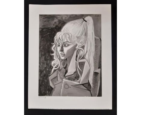 After Pablo Picasso (1881-1973) - 'Portrait of Sylvette', limited edition (21/500) giclee print on 350gsm conservation grade 