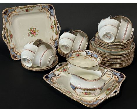 Royal Doulton Maytime pattern tea wares and Kenmare tea service for 12 with floral pattern 