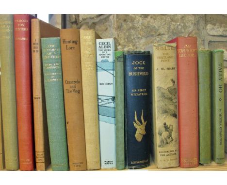 Collection of books relating to hunting / horses / dogs / country pursuits, to include 2 editions of Tally Ho by Moyra Charlt