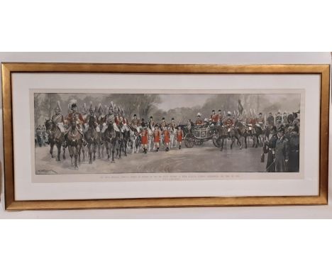 After R. Caton Woodville - 'The Royal Progress Through London of Edward VII and The Queen, October 25: Their Majesties Enteri