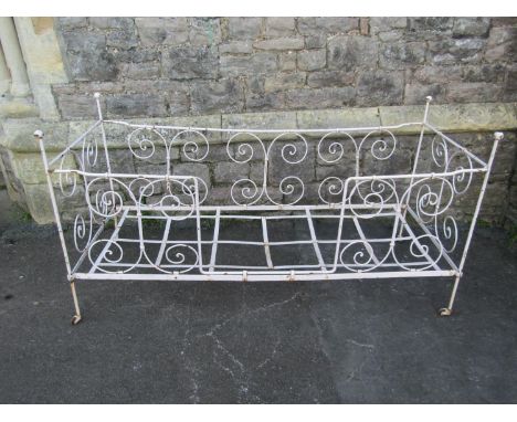 Victorian iron folding bed/cot 