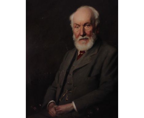 English School (Early 20th Century)Half length portrait of a gentleman'W.O. Callender'Oil on canvasSigned indistinctly lower 