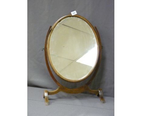 REGENCY STYLE OVAL DRESSING MIRROR