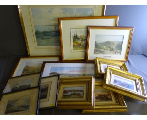 COLLECTION OF ANTIQUE &amp; LATER PRINTS all North Wales scenes, artists include Warren Williams ARCA, J B Gadd ETC