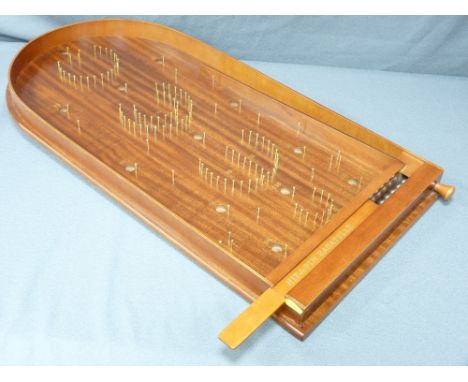 MODERN JAQUES OF LONDON BAGATELLE BOARD with twenty ball bearings in original box
