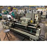 ENGINE LATHE, 30" X 78" MAZAK MDL. HR2000, 3-jaw chuck, Newall DRO, steady rest, taper, S/N 02690209
