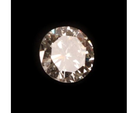 A Loose Diamond, the round brilliant cut diamond, diamond weighs 0.80 carat approximately not illustrated.  The diamond is in