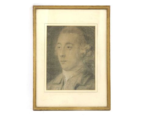 Francis Cotes (1726-1770)Portrait of Brigg FontainePencil and chalk36 x 27cmCondition report: Slight fading and deformity to 